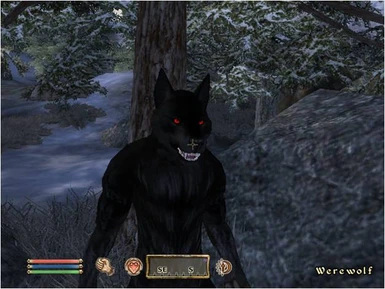 Black Werewolves Witth Red Eyes