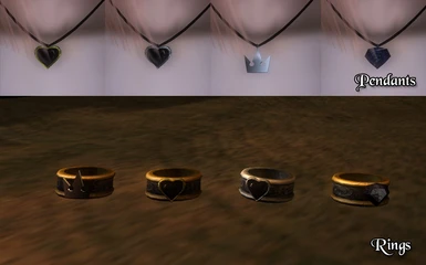 Pendants and rings