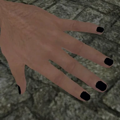 Black Fingernails for males