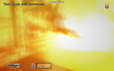 Fire Burst spell sending player into air