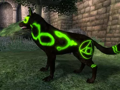 green alchemic wolf
