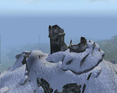 Destroyed Wizards Tower in the Jerall Mountains of the UL Snowdale mod
