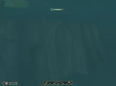 The entrance is submerged