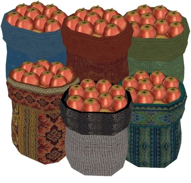 sacks of apples