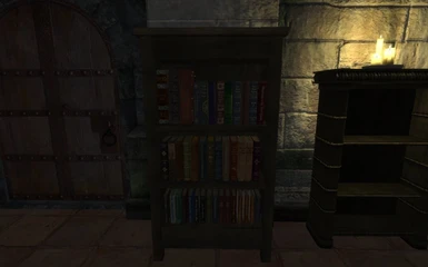 Filled bookshelf