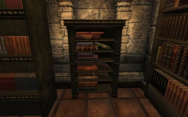 Stacks books horizontally