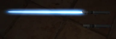 Kanan Jarrus lightsaber with long thin slender blade
