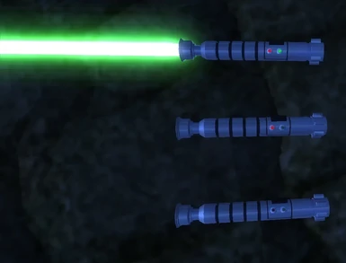 Jacen Solo's Lightsaber with glowing LED lights