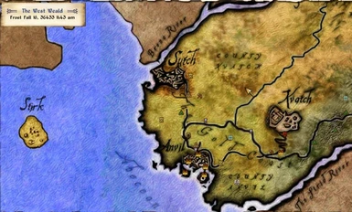 Elven Map style with Stirk - Sutch and West Roads