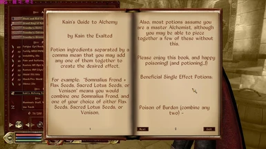 Kains Alchemy Book
