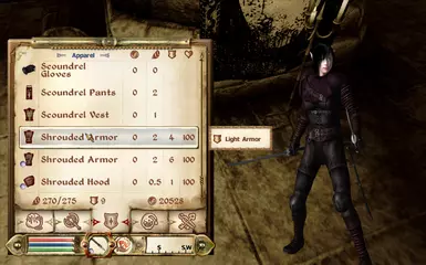 Unenchanted Shrouded Armor