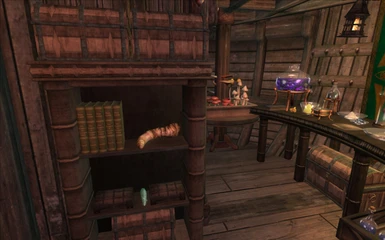 Books as Stash in the Alchemy Area
