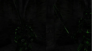 Claymore and Longsword in the darkness