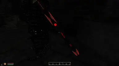 Scabbard in darkness