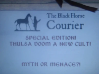 News of Thulsa Doom on the Black Horse Courier
