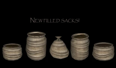 new filled sacks