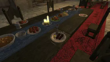 Dinning table close up