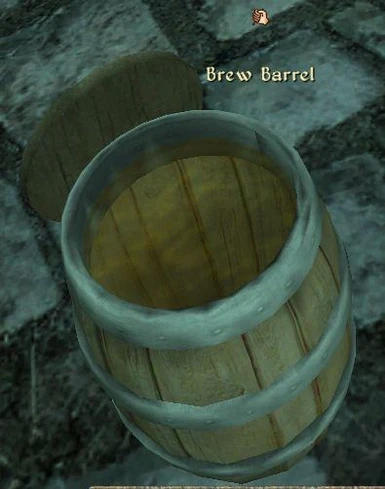 Finished beer in the new barrel