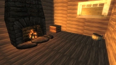 Fireplace - with items