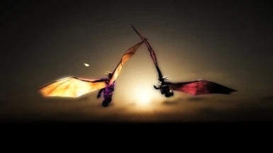 Anthro-Dragon Race WIP - Flight of Spyro and Cynder