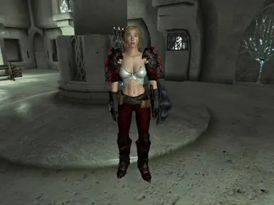 Black Daedric Gauntlets Nude