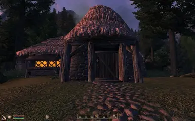 Avel Donlens cabin--looks peaceful enough