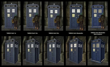 TARDIS Shell comparisons