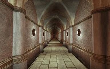 Long corridors in the TARDIS