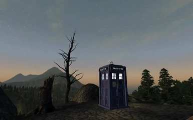 TARDIS at dawn