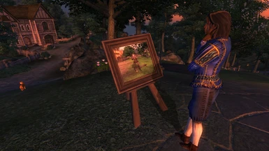 A portrait made in front of the inn