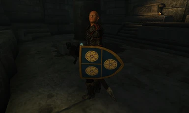 Sir Roderic with His Shield