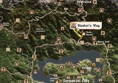 Bleaker Way Map
