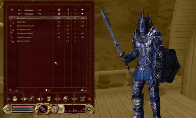 Blue Daedric Armor