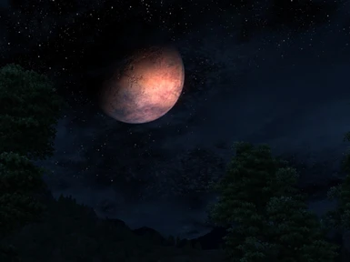 Blue-Be-Gone with ENB- Skyrim moon texture- and Realistic HD Night Sky