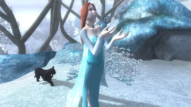 Bruma is the obvious location to wear a beautiful icy gown