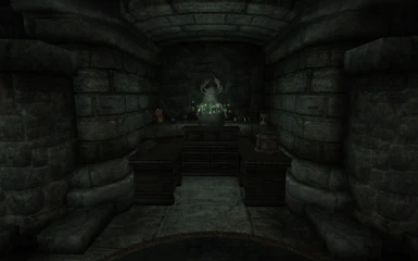 The secret chamber has its own facilities