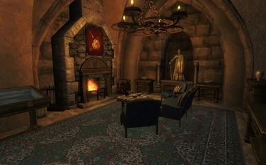 A cozy place by the fire