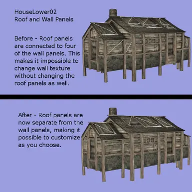 Lowerclass House 02 - Roof and Wall Panels