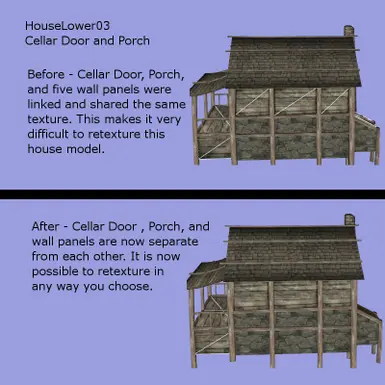 Lowerclass House 03 - Cellar Door and Wall Panels