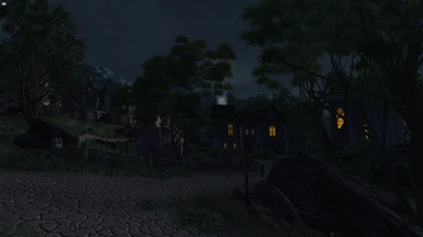 Weynon Priory at night, with Better Open Cities Reborn.