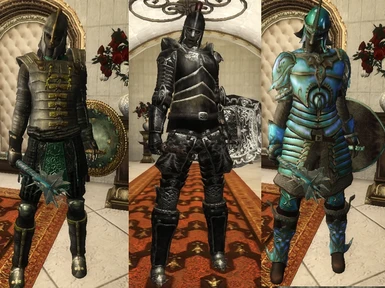blades ebony and glass armor