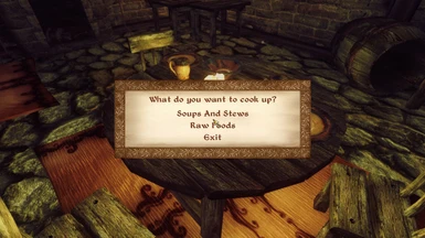 the Cooking Menu in v1