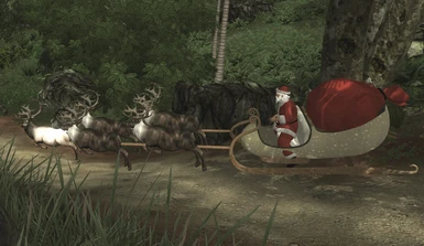 Santa in jungle oh well