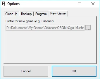 Options   New game