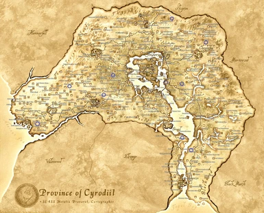 Roaming Hunters Sites on Cyrodiil Map