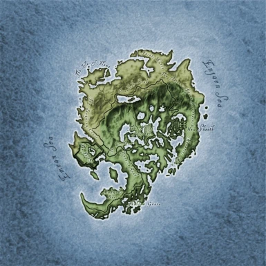 Optional Recolored UI Map Menu - Shivering Isles Map