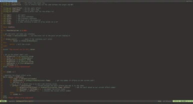 Enhanced Vim Syntax and Autocomplete for Oblivion