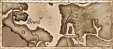 Bartholm on the world map