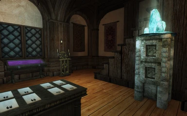 Arcane Vending Machine (right) and Altar of Enchanting (left)