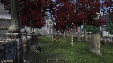 Gravekeeper raking up those falling leaves